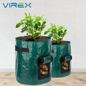 PE Grow Potato Bag Material Outdoor Garden Plant Breathable Vegetable Bag