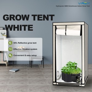 White Grow Tent 80*80*160CM Hydroponics Greenhouse Agriculture Growth Tent