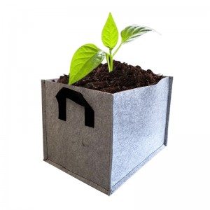 Square Plant Grow Bags Thick Fabric Pots with Handles for Indoor and Outdoor Garden