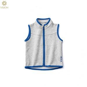 High Quality for Mens Gym T Shirt - Ring Spun Cotton Spandex Baby Full Zipper Waistcoat Vest  – Vision