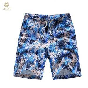 2021 Custom Printed Men Slim Fit 100%Polyester Quick Dry Swim Beach Shorts