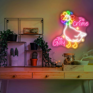 Custom anime neon sign for wall decor home kids room neon sign personalized duck neon lights