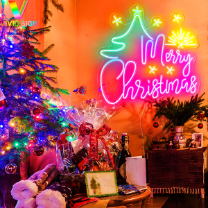 High quality 12V indoor personalized christmas led neon sign DL105