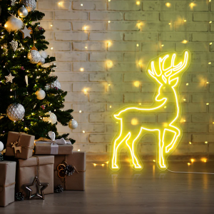 Cheap factory price best quality in stock christmas Elk deer led neon sign DL107