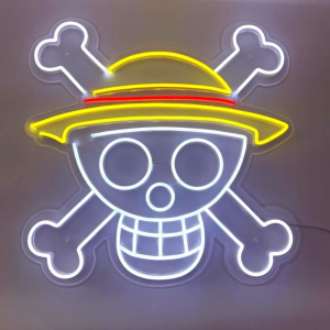 New design hot sale anime Halloween skull One Piece neon sign DL109