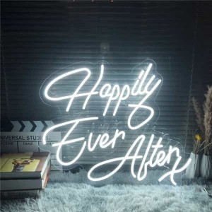Custom Wholesale Party Bar Shop Wedding Decor Happily Ever After X Neon Sign DL125