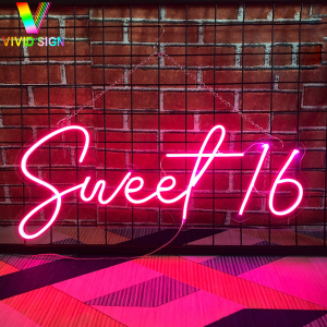 New Arrival China Custom Neon Sign Led Lighting Happy Birthday - Personalized Best Friend Gift Led Signage Party Birthday Sweet 16 Neon Sign Dl134 – VIVIDSIGN