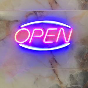 Commercial personal use logo customized shop bar club store open led neon sign DL139