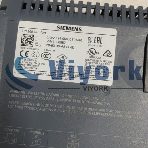 Siemens 6AV2124-0MC01-0AX0 OPERATOR INTERFACE TP1200 COMFORT COMFORT PANEL