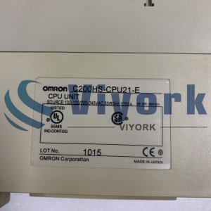 Omron C200HS-CPU21-E SYSMATIC CPU MODULE W/RS232 AND AC POWER SUPPLY 50/60HZ