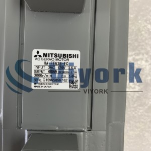 Mitsubishi HA-FF63B-EC AC SERVO MOTOR 3.6AMP 600W 3000RPM 129V BARU
