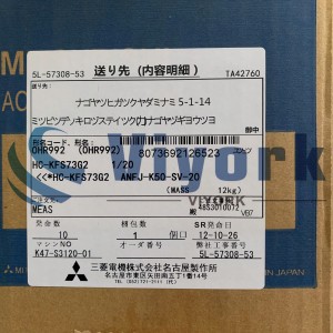 ĐỘNG CƠ SERVO AC Mitsubishi HC-KFS73G2 CÓ BÁNH RĂNG ANFJ-K50-SV-20 TỶ LỆ 1:20 MỚI