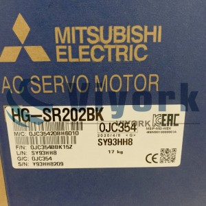 Mitsubishi HG-SR202BK AC SERVO MOTOR 2.0KW 2KRPM W/KEY/BRAKE