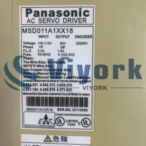 Panasonic MSD011A1XX18 SERVO DRIVE