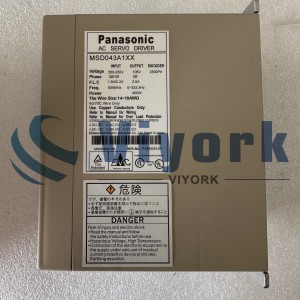 Panasonic MSD043A1XX SERVO DRIVE 200V 400W