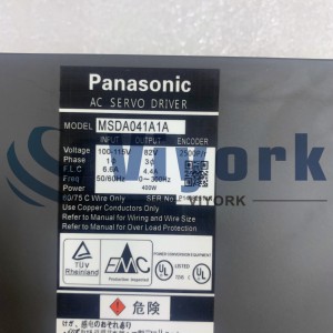 Panasonic MSDA041A1A  AC SERVO DRIVE 400W WITHOUT BRAKE STRAIGHT SHAFT