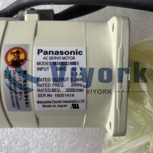 Panasonic MSM022A1EE AC SERVO MOTOR MINAS EX SERIES LOW INERTIA 200VAC 200W