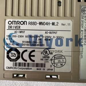 OMRON R88D-WN04H-ML2 SERVO DRIVE 200V 1PH 400W ML2