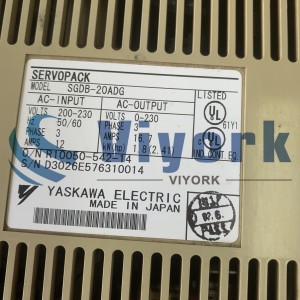 Yaskawa SGDB-20ADG SERVO AMPLFIER 16.7 AMP / 1.8KW 200-230VAC