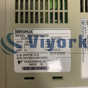 Yaskawa SGDM-04AC-SD2 SERVO DRIVE SIGMA II SERIES 2.1 AMP 200 WATT НОВО