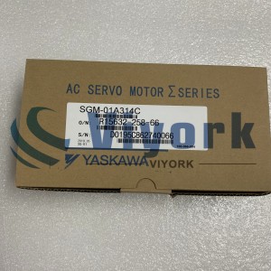 Yaskawa SGM-01A314C AC SERVO MOTOR 0.13HP 200VAC 100W 0.87AMP 3000RPM NOVO