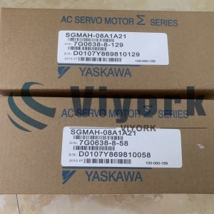 Yaskawa SGMAH-08A1A21 SERVO MOTOR 750W 200V 4.4A MOT-I-834=3L45 NAUJAS