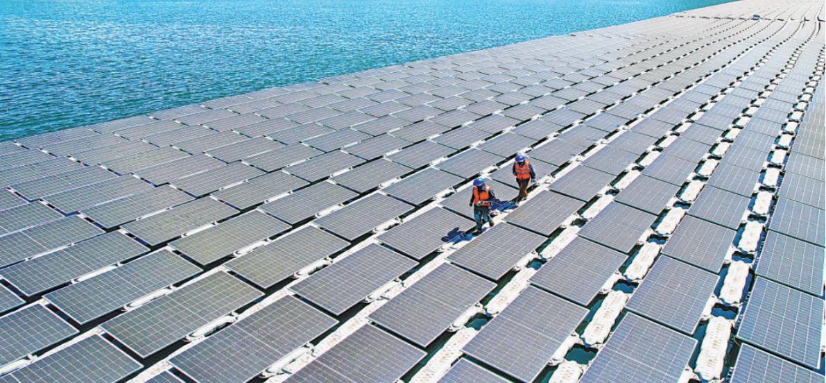The largest floating photovoltaic power station in Southeast Asia has completed the installation of all the photovoltaic modules