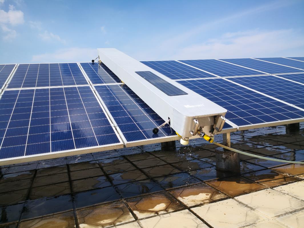 What should we do if the solar panel is dirty?
