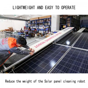 Multifit manufacturer sell 1950 wireless remote control solar panel cleaning robot -MR-G2 China PV cleaning machine
