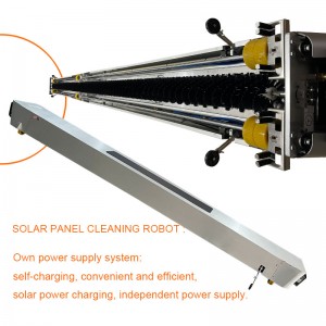 Multifit factory sell 1650 wireless remote control solar panel cleaning robot automatic solar panel cleaning equipment