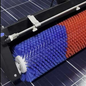 Solar Panel Rotating Brush Roller Brush Solar Panel Cleaning Equipment
