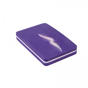 Rectangular tin box ED1541A-01 with plastic tray for health care products