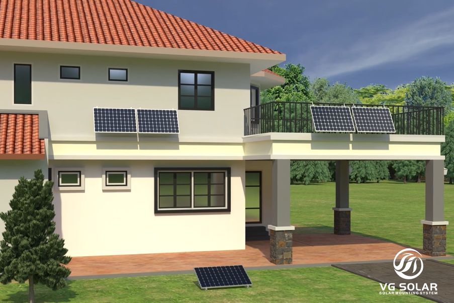 '홈' 모드를 여는 소형 태양광 발전 시스템