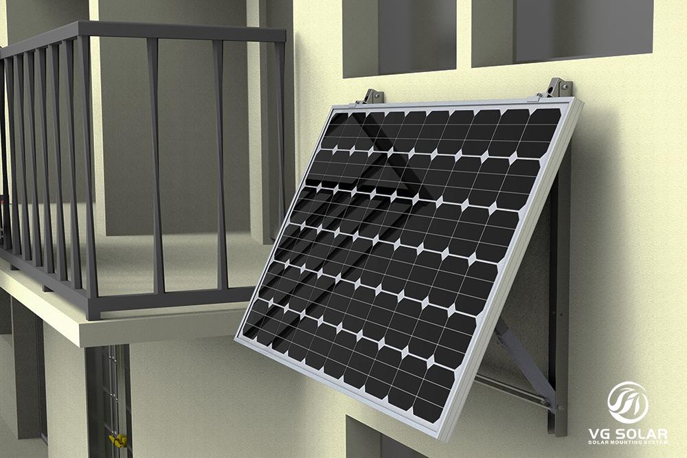El sistema fotovoltaic del balcó obre la modalitat elèctrica fotovoltaica de la llar