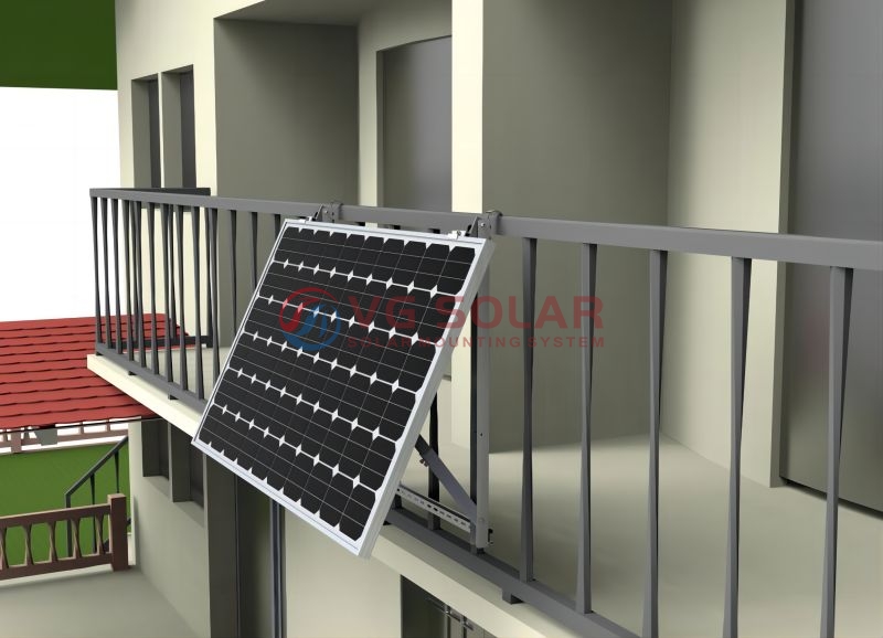 Balcony photovoltaic support has gradually become a new industry trend