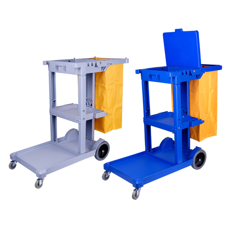 Heavy Duty Hotel Housekeeping Cart with Cabinet - China Housekeeping Carts, Housekeeping  Trolley
