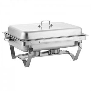 Food Pan Buffet kitchen equipment Chafing Dish Roll Top Stainless Steel Rectangle Chafer dish food warming stove