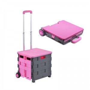 Mini plastic folding shopping trolleys & carts