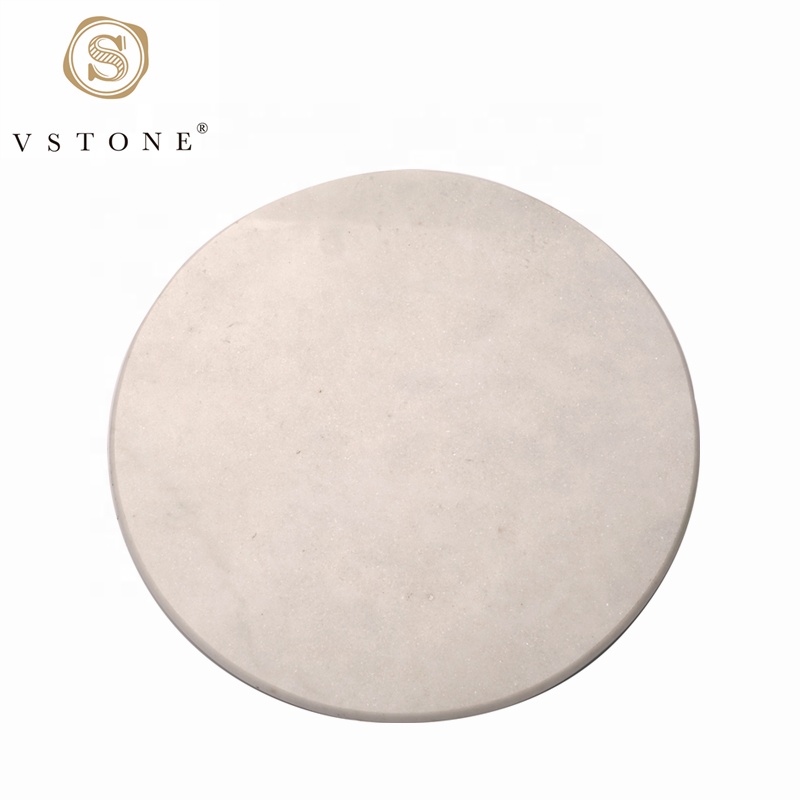 Factory Wholesale Round Large Marble Stone Cheese Cutting Serving Board Chopping Board for Kitchen