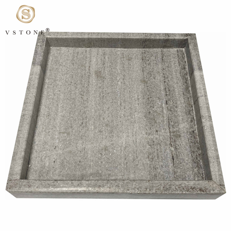 Nice Decoration Home Bathroom Marble Shower Tray  Food Viva Jade Marble Serving Tray Cosmetic tray