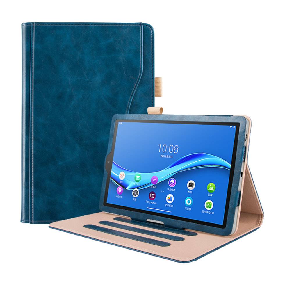 Reasonable price Samsung Galaxy Tab S5e Book Cover - Stand leather case for ipad for Samsung for Lenovo tablet with hand strap with pencil holder – Walkers