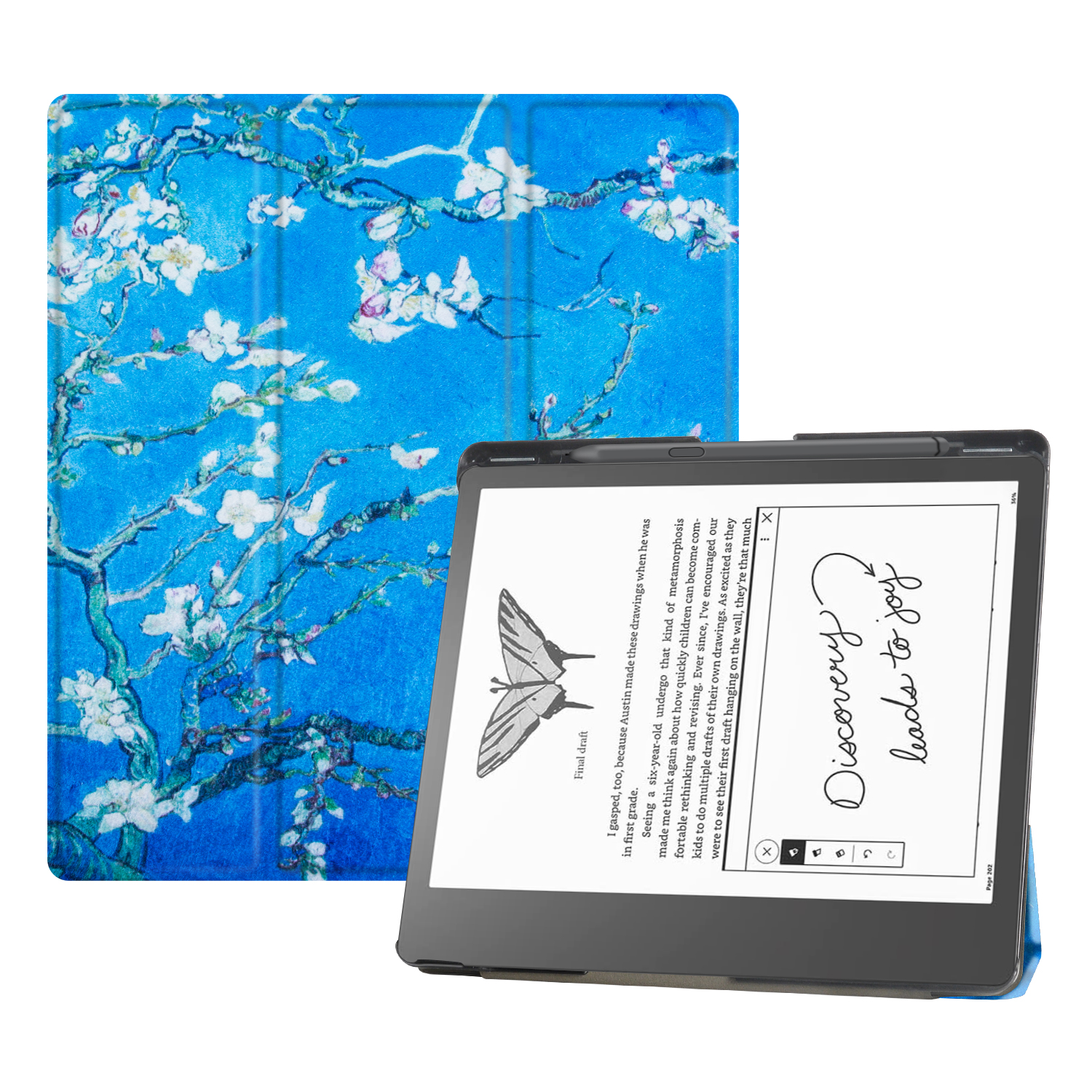 For Kindle Scribe 2022 Case 10.2 inch Multi-folding Stand Soft TPU Back for Kindle  Scribe