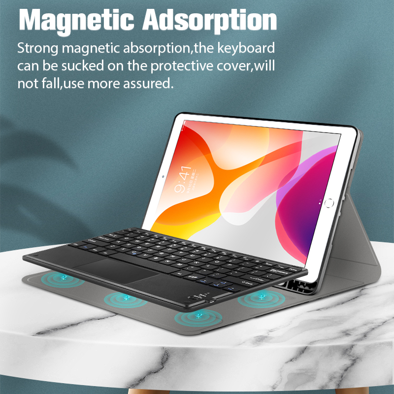  Magnetic adsorption iPad 10.2 case with Safety Lock