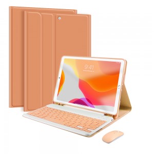 Colorful keyboard Case for iPad 10.2 for iPad Air 5 mouse wholesaler