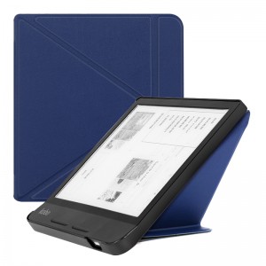 Origami Stand Case for Kobo Sage 8inch Slim and lightweight PU Leather Protective Case Cover
