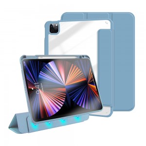 2021 Magnetic case for ipad Pro 12.9 Transparent Hard PC case for iPad Pro 12.9 2018 2020 Shockproof Case