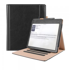 Luxury Leather case for Kobo Elipsa 10.3 inch 2021 with hand strap with pencil holder