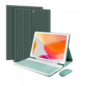 Colorful keyboard Case for iPad 10.2 for iPad Air 5 mouse wholesaler