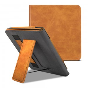 Luxury Case for Kobo Libra 2 7inch with hand strap Stand Leather case cover