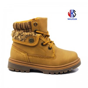 Manufacturer for Kids Lace-Up Boots - Children’s shoes boys and girls boots outdoor shoes non-slip kids fashion boots kids shoes – Walksun